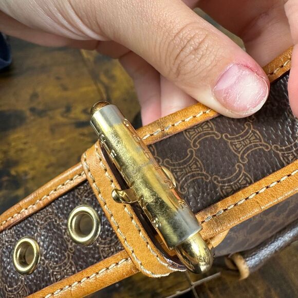 Celine Macadam Vintage Shoulder Bag Brown - Picture 12 of 16